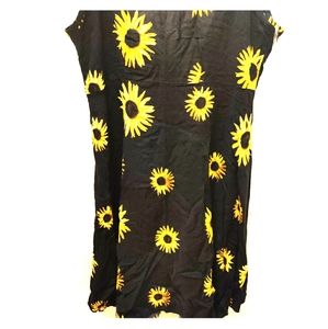Skinny strap sunflower dress